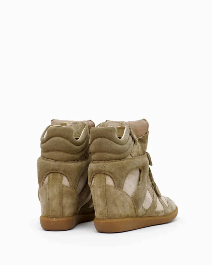 ByAlina, High Heel Leather Sneakers